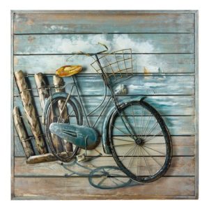 Enjoy The Ride Picture Metal Wall Art In Multicolor