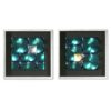 Illusion Picture Glass Wall Art In Silver Wooden Frame