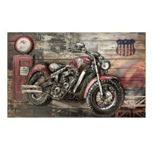 Red Beast Picture Metal Wall Art In Multicolor