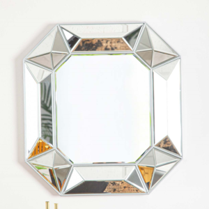 Vestal Art Deco 3D Wall Mirror In Clear