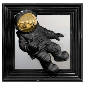 Hankinson Astronaut 3D Wall Art In Black