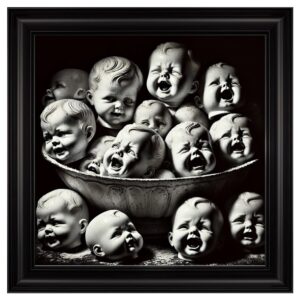 Hankinson Dolly Mix Wall Art In Black Frame