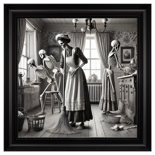 Hankinson Worked To The Bone Wall Art In Black Frame