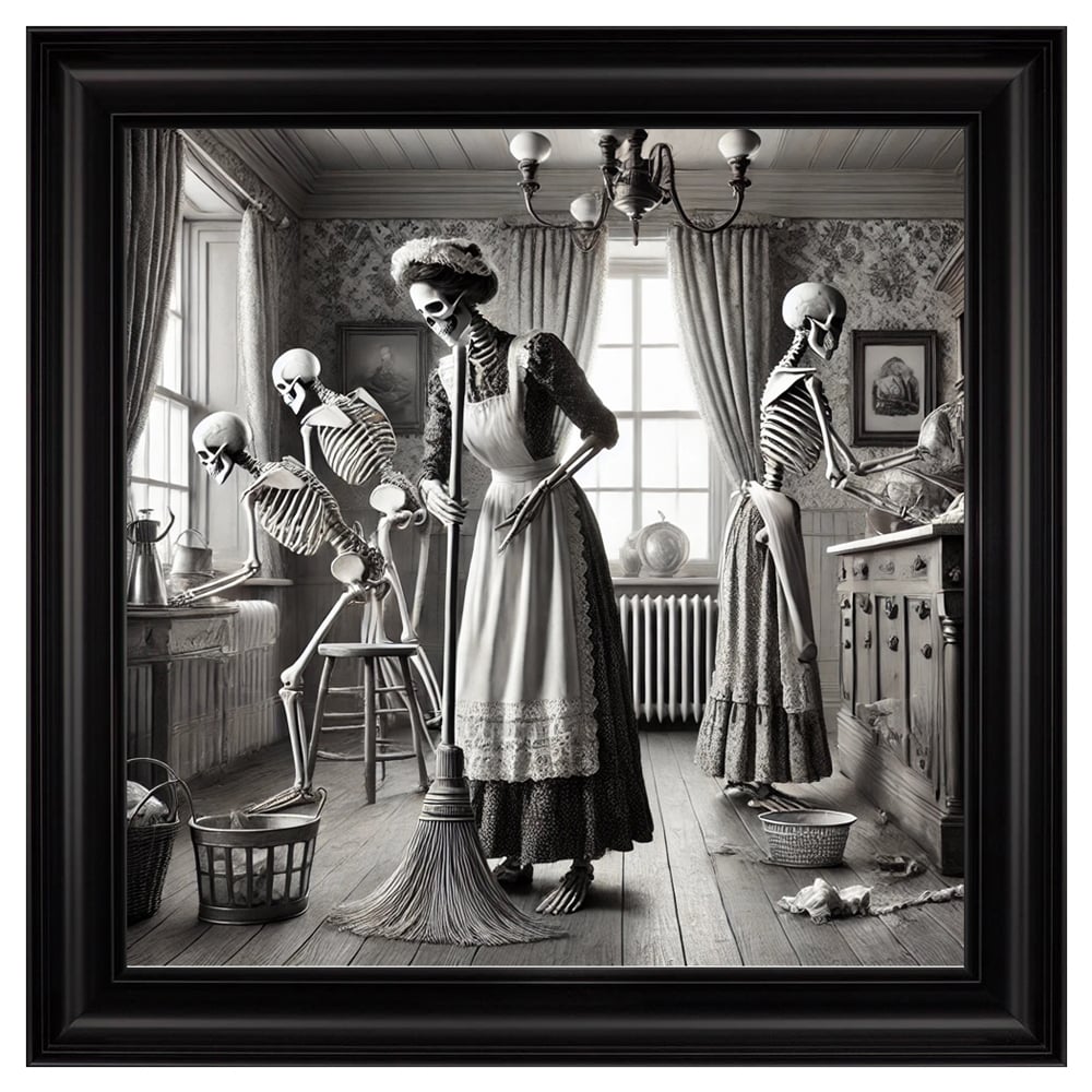Hankinson Worked To The Bone Wall Art In Black Frame