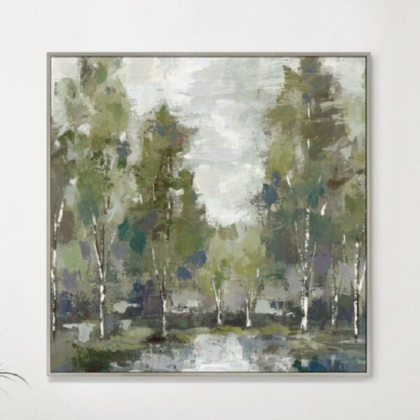 Deland Canvas Serene Moment Wall Art In Gold Frame
