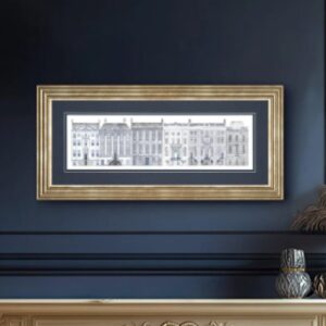 Frisco Wooden Distinction Wall Art In Gold Frame