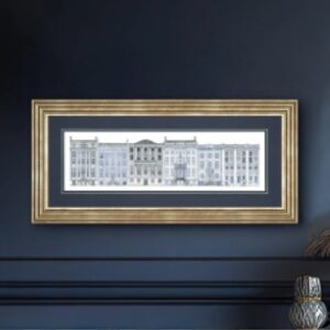 Frisco Wooden Elegance Wall Art In Gold Frame