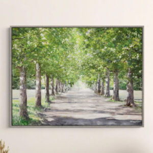 Granby Canvas Trees Wall Art In Grey Frame