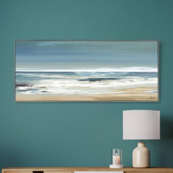 Smyrna Canvas Wall Art In Dark Grey Frame