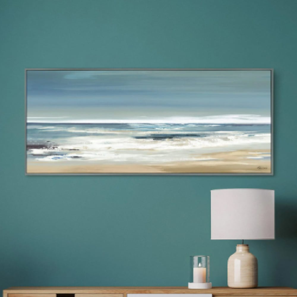 Smyrna Canvas Wall Art In Dark Grey Frame
