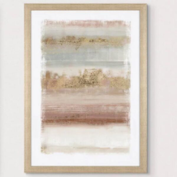 Solna Wooden Wall Art In Oak Frame