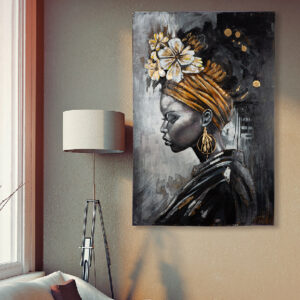 Cheam Metal Timeless Beauty Wall Art In Black
