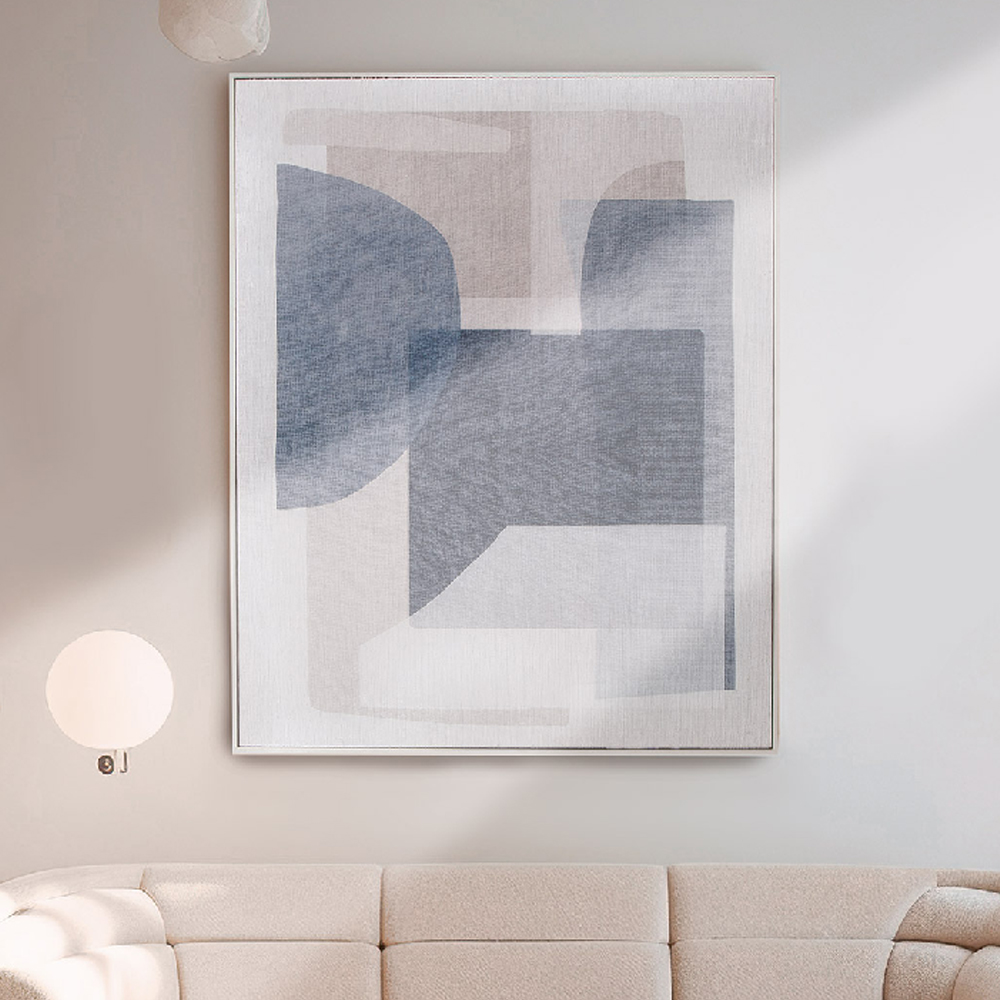 Colindale Canvas Rectangular Geometric Wall Art In Multicoloured